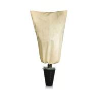 Funda de protección contra heladas con cordón de cremallera, escudo transpirable para jardín y plantas en maceta