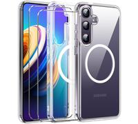 Funda De Protección De Cristal 2 En 1 Para Samsung Galaxy S24 Plus Con Imán