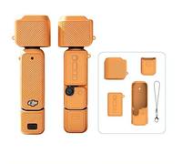 Funda de protección de silicona compatible con DJI Pocket 4, cubierta de cardán anticolisión, carcasa resistente a los arañazos con recortes precisos para vloggers de viaje, accesorio de piel suave