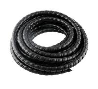 Funda de protección en espiral de 1 metro, organizador de envoltura de cable de 28mm a 35mm for mangueras hidráulicas, tubería de combustible, antidesorden, color blanco(Black,ID 35mm)