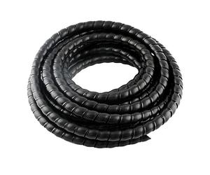 Funda de protección en espiral de 1 metro, organizador de envoltura de cable de 28mm a 35mm for mangueras hidráulicas, tubería de combustible, antidesorden, color blanco(Black,ID 35mm)