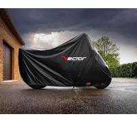 Funda de Protección Exterior VECTOR Negro Algodón para Moto/Scooter - Negro - S