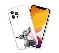 Funda de protección para iPhone 11, Highland Cow Howdy Western Farm Animal Country Cowboy Ranch Farmgirl iPhone a prueba de golpes TPU transparente para hombres y mujeres