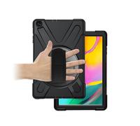 Funda de protección - SAMSUNG - Galaxy Tab A 10.1 2019 - Negro - Diseño rígido - Correas incluidas