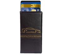 Funda de PU para vehículos | Organizador de permisos de coche | Portadocumentos del vehículo | Funda de matrícula de motocicleta, organizador de licencia de camión 24x1 3cm/9.45x5.12 pulgadas para