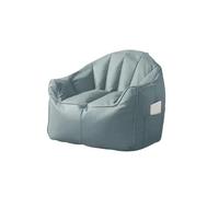 Funda de puf de piel sintética verde polvo (sin relleno) para silla de sala de estar, silla larga, sillón para adultos, elegante accesorio de sofá, decoración del hogar, funda versátil para muebles