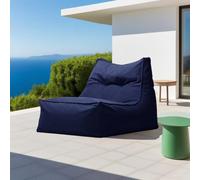 Funda de puf Oxford para exteriores (sin relleno), color azul oscuro, versátil funda de sofá para chaise longue y elegante para uso en interiores y exteriores, perfecta para adultos