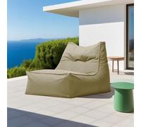 Funda de puf Oxford para exteriores (sin relleno) para chaise longue, funda de sofá para adultos, uso en interiores y exteriores, elegante color arena oscura