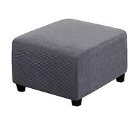 Funda de Puff Cuadrado 50x50/60x60/80x80 Elástica Otomana Funda para Taburete Plegable Suave Cubierta del Pedal con Parte Inferior Protector De Muebles para Taburete Otomano ( Color : #1 , Size : 80x8