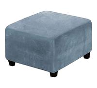 Funda de Puff Cuadrado 50x50/60x60/80x80 Elástica Otomana Funda para Taburete Plegable Suave Cubierta del Pedal con Parte Inferior Protector De Muebles para Taburete Otomano ( Color : #20 , Size : 40x