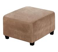 Funda de Puff Cuadrado 50x50/60x60/80x80 Elástica Otomana Funda para Taburete Plegable Suave Cubierta del Pedal con Parte Inferior Protector De Muebles para Taburete Otomano ( Color : #16 , Size : 35x