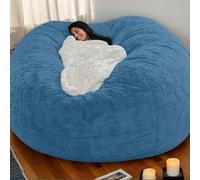 Funda De Puff De Terciopelo Suave Sin Relleno Tejido Elástico Engrosado Lavable con Cremallera Color Sólido Puff De Juego De Estilo Moderno Adolescentes Uso Adulto,A,130 * 60cm
