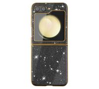 Funda de purpurina para Samsung Galaxy Z Flip 5 Rigid Serie Glitter Case Negro