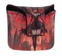 Funda de putter estilo anime Demonic Beauties Dark Castle Mallet estilo mazo con cierre magnético para hombres y mujeres, piel sintética impermeable