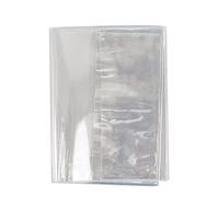 Funda de PVC transparente para álbumes de recortes, ideal para planificadores de hojas sueltas, cuadernos, cuadernos, fundas rígidas, con cremallera, libros de texto, carpetas para amantes de los