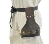 Funda de rana con espadas medievales - Espadas con cinturón de espadas medievales de piel sintética - Espadas de piel sintética - Espadas de piel sintética para fantasía, histórico, cosplay