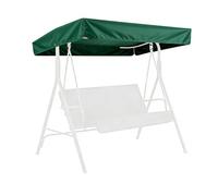 Funda de recambio para columpio, toldo impermeable de 190T para columpios de porche de 2-3 plazas, cubierta superior para columpios de jardín, patio y exterior(Green,191x120x18/23cm)
