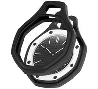 Funda de reloj de silicona suave para Swatch AP Royal-Pop, cobertura completa a prueba de golpes, a prueba de arañazos/ligero/colorido/transparente, funda de reloj inteligente (negro)