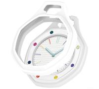 Funda de reloj de silicona suave para Swatch AP Royal-Pop, cobertura completa a prueba de golpes, a prueba de arañazos, ligera, colorida y transparente, funda de reloj inteligente (blanco)