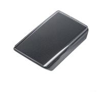Funda de reposabrazos de grano de carbono para Tesla para modelo 3 y modelo Y 2025, pieza de repuesto compatible con material ABS (brillante)