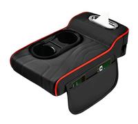 Funda de Reposabrazos para Coche, Cojín Elevador De Altura para Brazo Descansabrazos, Organizador Multifuncional con Portavasos y Bolsillos Laterales para Accesorios Coche Hombre Mujer