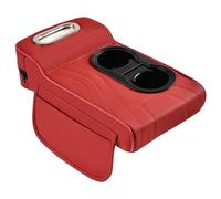 Funda de Reposabrazos para Coche | Cojín Elevador De Altura para Brazo Descansabrazos - Organizador Multifuncional con Portavasos y Bolsillos Laterales para Accesorios Coche Hombre Mujer