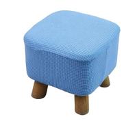 Funda de reposapiés de Forma Redonda, Funda de Asiento, Funda de cojín for Silla, Fundas elásticas, Fundas for sillas de Sala de Estar para Proteger los reposapiés(B-Sky Blue)
