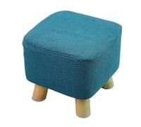 Funda de reposapiés de Forma Redonda, Funda de Asiento, Funda de cojín for Silla, Fundas elásticas, Fundas for sillas de Sala de Estar para Proteger los reposapiés(B-blue1)