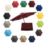 Funda de repuesto impermeable UV50+ para sombrilla de 200/270/300 cm, se adapta a 6/8 varillas, toldo para patio al aire libre, jardín, playa. Actualiza tu sombrilla hoy