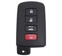 Funda de Repuesto Inteligente para Llave de Toyota Highlander Avalon Camry Corolla RAV4 2019 2018 2017 (Negro)