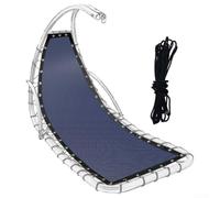 Funda de repuesto para asiento de columpio de jardín, 64 x 197 cm, tela impermeable resistente para sillas reclinables al aire libre, color café (azul marino B)