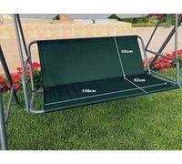 Funda de Repuesto para Asiento de Jardín, Columpio y Silla - Cubierta de Banco (138 x 52 x 52 cm), Color Verde
