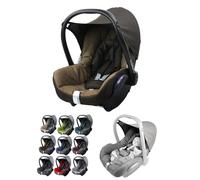 Funda de repuesto para capazo de bebé, compatible con Maxi-Cosi CabrioFix, juego completo de fundas de asiento de 6 piezas con almohadillas para cinturón de seguridad, capota y reposacabezas (marrón