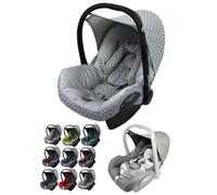 Funda de repuesto para capazo de bebé, compatible con Maxi-Cosi CabrioFix, juego completo de fundas de asiento de 6 piezas con almohadillas para cinturón de seguridad, capota y reposacabezas