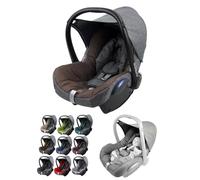 Funda de repuesto para capazo de bebé, compatible con Maxi-Cosi CabrioFix, juego completo de fundas de asiento de 6 piezas con almohadillas para cinturón de seguridad, capota y reposacabezas (gris