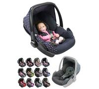 Funda de repuesto para capazo de bebé, compatible con Maxi-Cosi Pebble, juego completo de fundas de asiento de 5 piezas con acolchado para cinturón de seguridad, capota y reposacabezas (estrellas