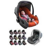 Funda de repuesto para capazo de bebé, compatible con Maxi-Cosi Pebble, juego completo de fundas de asiento de 5 piezas con acolchado para cinturón de seguridad, capota y reposacabezas (jaspeado