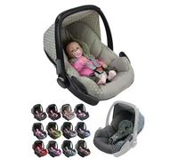 Funda de repuesto para capazo de bebé, compatible con Maxi-Cosi Pebble, juego completo de fundas de asiento de 5 piezas con almohadillas para cinturón de seguridad, capota y reposacabezas (estrellas