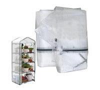 Funda de Repuesto para Invernadero de 4 Niveles 160x69x49cm PVC, Rejilla | Funda de repuesto hecha con PVC reforzado con rejilla para mayor resistencia contra el viento y la lluvia intensa.