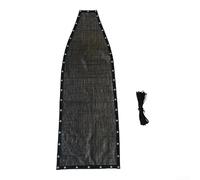 Funda de repuesto para la base del asiento, para colgar silla columpio, material textileno para interiores y exteriores, muebles de jardín, color negro y gris (1 pieza sin bolsillos)