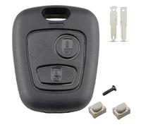 Funda de repuesto para llave de coche de 2 botones para Peugeot 107 207 407 206 306 406 806 Citroen C1 C2 C3 C4 C5, funda para llave remota de coche (sin hoja)