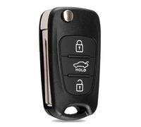 Funda de repuesto para llavero de 3 botones para Hyundai i20 i30 i35 iX20 iX35 Kia Ceed Soul, Sportage Venga, accesorios plegables para llave con control remoto de coche