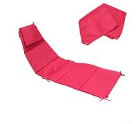 Funda de repuesto para silla colgante al aire libre con parasol, almohadilla de tela impermeable para columpio flotante curvado de porche, cojín de relleno de polipropileno suave (rojo)
