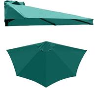 Funda de repuesto para sombrilla redonda de patio, protector impermeable para jardín y balcón, resistente a la intemperie, se adapta a la mayoría de sombrillas (soporte y base no incluidos)