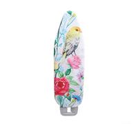 Funda de repuesto para tabla de planchar con almohadilla antideslizante resistente a las quemaduras, tela de poliéster de alta calidad, diseño de colibrí y pavo real, para un fácil ajuste y elástico