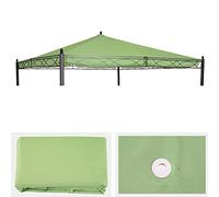 Funda de repuesto para techo, pérgola, cenador Cádiz, 4 x 4 m, color verde