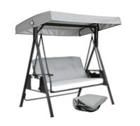 Funda de Repuesto para toldo de Techo 3 Plazas Tela Oxford Recubierta De Plata 210D Toldo de Reemplazo Universal Durable Y Resistente ai Desgarro,Lightgray
