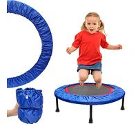 Funda de resorte para cama elástica, 38 pulgadas, cubierta de mini cama elástica, tela Oxford 600D, almohadilla de repuesto de 3 capas que absorbe los golpes, almohadilla impermeable para trampolín