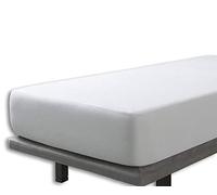 Funda de rizo para colchón Velfont impermeable y transpirable de bambú, bambú, Weiß, 160 x 200 cm