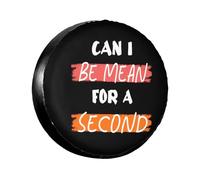 Funda De Rueda De Repuesto ¿Puedo Ser Malo por Un Segundo? A Prueba De Polvo Universales Cubierta del Neumático, para Autocaravanas, Coche, SUV, 16in